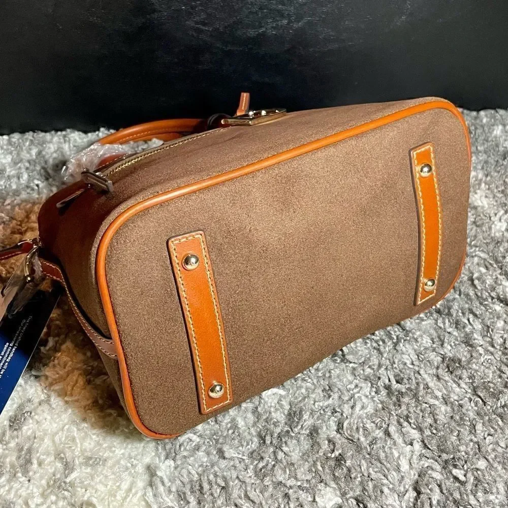 NWT Dooney & Bourke Suede Domed Satchel